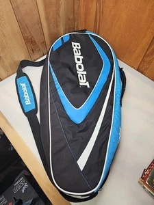 Babolat 3 Borsa da Trasporto per Racchetta Tennis Pulita Bella Blu, Nero - Foto 1 di 5