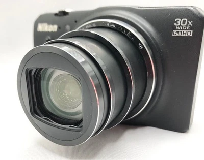 Nikon COOLPIX S9700 Black Digital Camera 16.0MP 30x Zoom Wi-Fi GPS ISO 125-6400 - Image 1 of 4