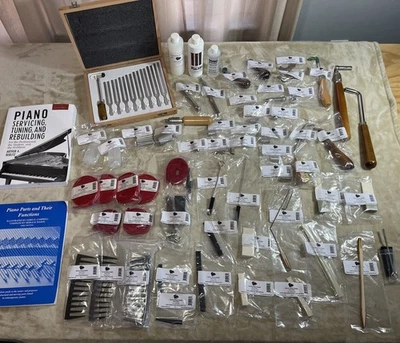 $1600+ Mostly New Gemm Piano Tuning Supplies Levers Mutes Heads Tips Repair - Image 1 of 4