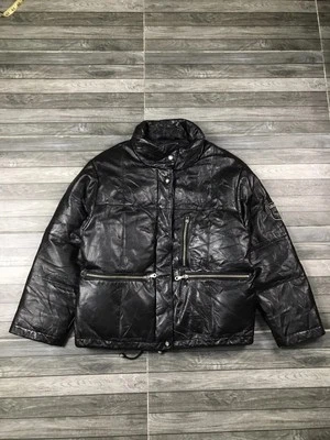 Puffer Leather Jacket MCM VINTAGE modern Creation Munich Jacket Designer - Image 1 of 4