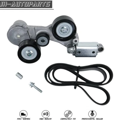 2PCS Serpentine Belt & Tensioner Assembly For 2012-16 Buick LaCrosse Regal 2.4L - Image 1 of 4