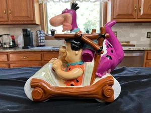 The Flintstones Family Car Cookie Jar 1999 Warner Bros Hanna Barbera  See Pics - Picture 1 of 10
