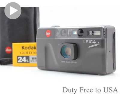 ¡Todo funciona! [COMO NUEVO con estuche y película] Cámara fotográfica Leica Mini Elmar Point & Shoot 35 mm Foto 1 de 4