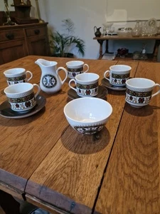 Vintage 1960s Ridgway Navajo Irstone Coffee Set - Picture 1 of 24