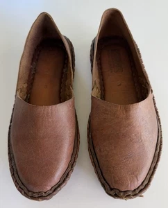 Mohinders Handmade Leather Slip On Brown Women’s Size 6 - Picture 1 of 5
