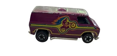 Hot Wheels Original Redline Plum SUPER VAN Motocross Bike Flying 70’sColors READ - Image 1 of 4