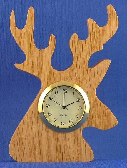 Deer Mini Clock - Hand cut w/ choice of insert - Image 1 of 1