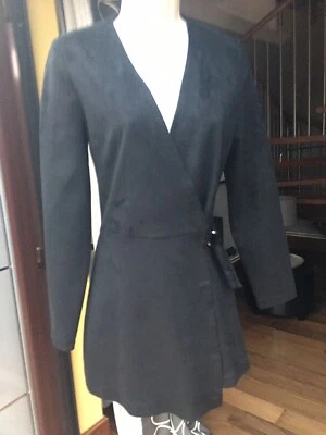 Zara, Playsuit, Faux Suede Effect, Size S, New - Image 1 of 4