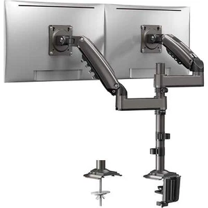HUANUO größerer Dual Monitorständer für 13-32" Bildschirme, lange Arme, VESA 75/100mm - Bild 1 von 5