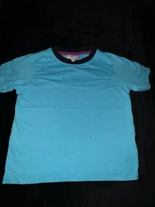 MARKS AND SPENCER UK BOYS SIZE 4 - 5 YEARS BLUE T-SHIRT TOP  - Picture 1 of 6