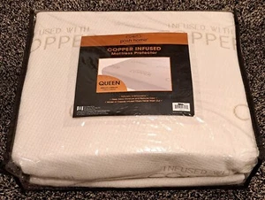 Copper Mattress Protector and Pad - Waterproof, Breathable and Noiseless, Queen - Picture 1 of 10