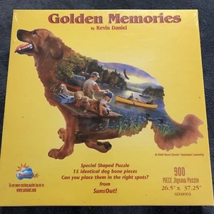 SUNSOUT GOLDEN RETRIEVER SHAPED PUZZLE SALE - Picture 1 of 5