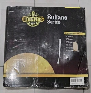 Rhythm Bytes Sultans Series 6 piece Cymbal Drum Set 10" 14" x 2 16" 18" 20" -NOB - Picture 1 of 10