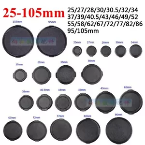 2PCS 25-105mm 49/52/55/58/72/77mm Snap on DSLR SLR Camera Front Lens Cap Cover - Picture 1 of 12