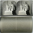 Keystone Stereoview Statue Lincoln Memorial Washington, D C 600/1200 Card Set #9