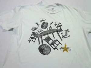 Hamilton The Exhibition White T shirt Size Small FLAWS - Picture 1 of 7