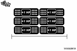 +1 HP Band Aid Vinyl Decal Sticker Pack - JDM Car Window Truck Racing 6 pack 3" - Picture 1 of 1