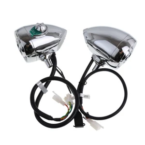 1'' Chrome Motorcycle Bluetooth Speaker Audio Sound Stereo System Amplifier USB - Picture 1 of 6