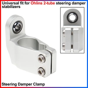 Universal for Ohlins 2-tube steering damper stabilizers 1x Steering Damper Clamp - Picture 1 of 20