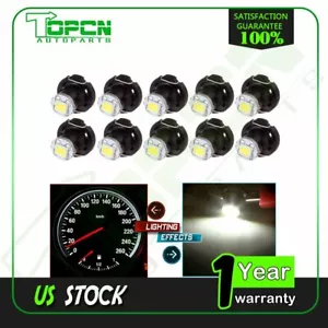 10X White T4/T4.2 Neo Wedge LED Center Console HVAC Climate Control Light Bulbs - Picture 1 of 6