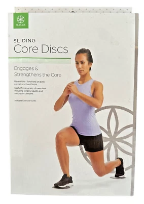 Discos deslizantes Gaiam Core - Engancha y fortalece el núcleo - Reversibles con guía Foto 1 de 4