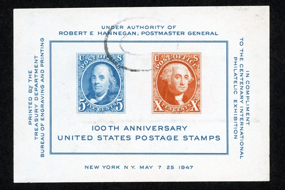 Stamps United States, Scott # 948 used souvenir sheet - Image 1 of 1