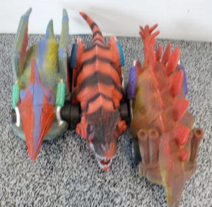 Dinosaur Pull Back Cars Toys Set Of 3 Pack Dino Racers For 3+ Year Old Kids New - Picture 1 of 4