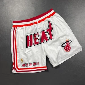 100% Authentic 96 97 Miami Heat Just Don x Mitchell & Ness Shorts Size L Mens - Picture 1 of 9