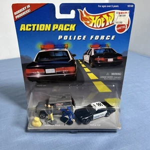 HOT WHEELS ACTION PACK POLICE FORCE NEW IN 1996 PACKAGE - Picture 1 of 3
