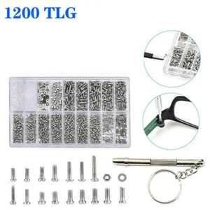 1200 Mini Schrauben Kleine Muttern Set Sortiment Modellbau Uhr Brille DE - Bild 1 von 12