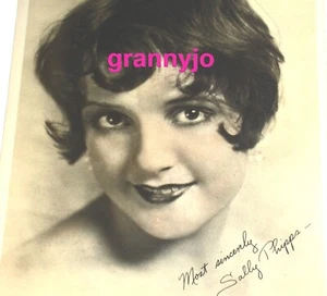 FOTOGRAFÍA TEXTURA Original 1928 de la Actriz Sally Phipps, Foto Sepia 7 x 9 - Imagen 1 de 7