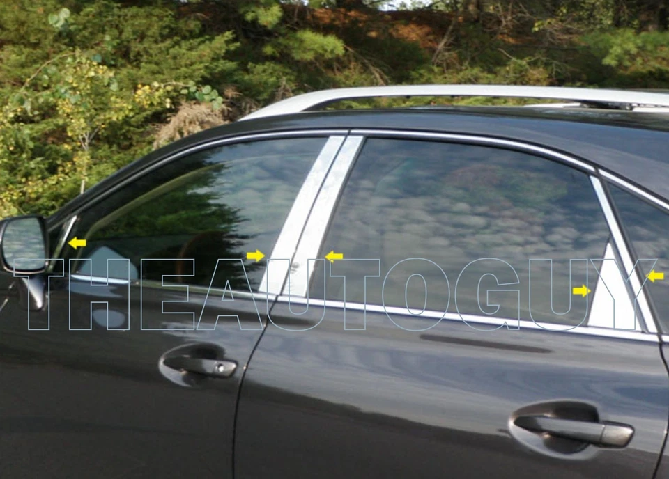 2013 2014  LEXUS RX350 RX450H STAINLESS STEEL 10 PC PILLAR POST MOLDING SET - Image 1 of 1