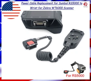 Power Cable Replacement for Symbol RS5000 to Wrist for Zebra WT6000 Scanner - Picture 1 of 6