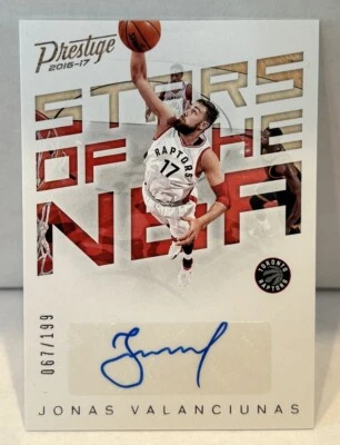 Jonas Valanciunas - Stars Of The NBA - Prestige 2017 Auto 67/199 - Image 1 of 2
