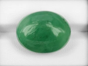 Esmeralda Russia 48,28 quilates hoja verde natural ovalada - Imagen 1 de 8