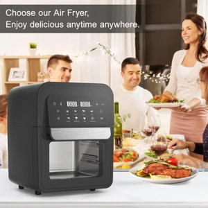 6.5 Qt 8-in-1 Air Fryer Oven 1400 W Electric Hot with Digital Touch Screen US - Picture 1 of 8