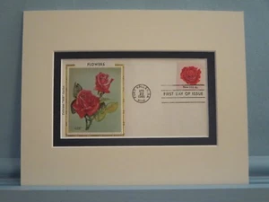 Honoring Flowers - The Rose & the First Day Cover of of its own Stamp - Picture 1 of 1
