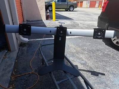 Ergotron 33-296-195 LX Triple Display Lift Monitor Stand ONLY. Holds 3 Monitors - Image 1 of 4
