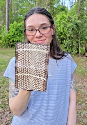 БЕЛЫЙ Cobra кредитной карты чехол змея кожи ручной работы MILLENNIAL кредитной карты чехол новый - Изображение 1 из 4