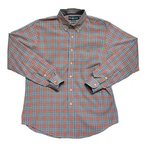 Ralph Lauren Hemd Herren Large Custom Fit Small kariert langarm grün Pony - Bild 1 von 10