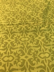 Olive Lime Green Brother Sister Design Studio Cotton Fabric 1 Yard X 45” Paisley - Picture 1 of 4