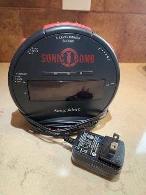 Sonic Alert Sonic Bomb Extra-Loud Dual Alarm Clock NO BED SHAKER - Image 1 of 4