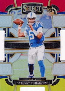 2023 Panini Select Concourse "Anthony Richardson" #43 Red & Yellow Prizm Die-Cut - Picture 1 of 1
