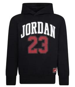Jordan Pullover Hoodie Size S  Big Boys' Black Fleece Factory Sealed - Picture 1 of 7