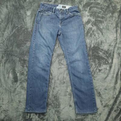 Volcom Solver Modern Straight Jeans Mens 30 Blue Cone White Oak Denim USA Made - Image 1 of 4