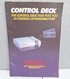 Control Deck NES Console Instruction Manual Nintendo Authentic Original