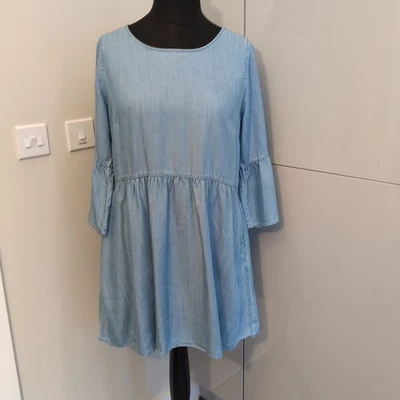 🪡 Vestido Laura Ashley Talla 12 Tencel Calce Suelto Suave Denim Cambray Ver Desc Foto 1 de 4