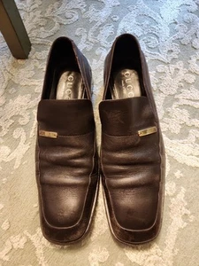 Men 10d Gucci Logo Engraved Loafers Brown - Picture 1 of 14