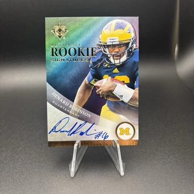 2013 Upper Deck Ultimate Rookie Signatures Denard Robinson Auto SSP Michigan RC - Image 1 of 2
