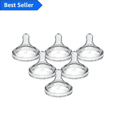 Mamilo de silicone fluxo médio-rápido por Dr. Brown’s - Perfeito para bebês em crescimento - Imagem 1 de 4